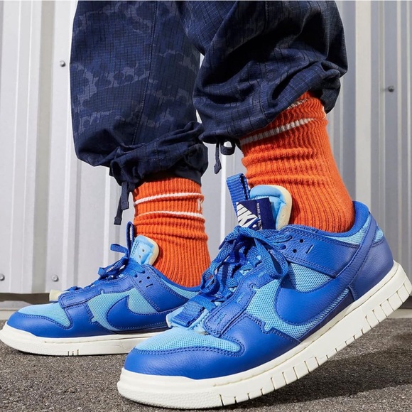 NIB-NIKE AIR DUNK JUMBO- University Blue/Game Royal - Picture 8 of 8